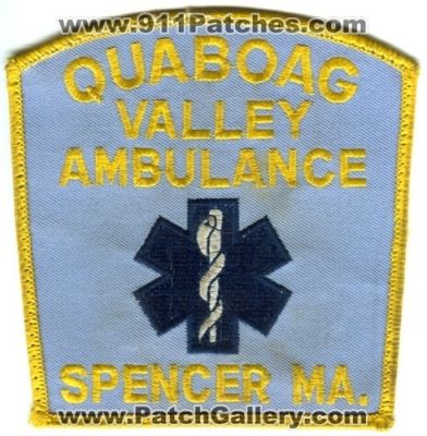 Quaboag Valley Ambulance (Massachusetts)
Scan By: PatchGallery.com
Keywords: ems spencer ma.
