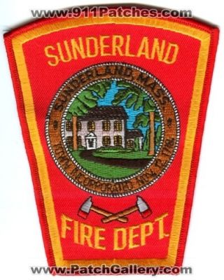 Sunderland Fire Department Patch (Massachusetts)
Scan By: PatchGallery.com
Keywords: dept.