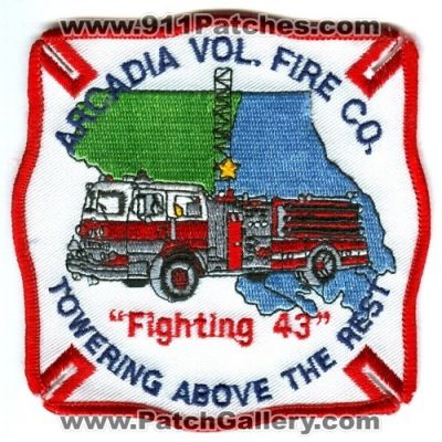 Arcadia Volunteer Fire Company 43 (Maryland)
Scan By: PatchGallery.com
Keywords: vol. co. fighting towering above the rest