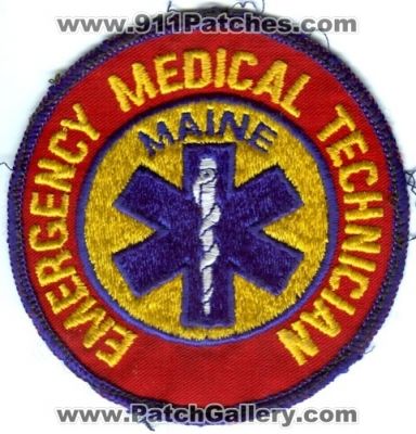 Maine Emergency Medical Technician EMT Patch (Maine)
Scan By: PatchGallery.com
Keywords: ems state certified