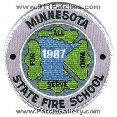 Minnesota State Fire School 1987 (Minnesota)
Scan By: PatchGallery.com
