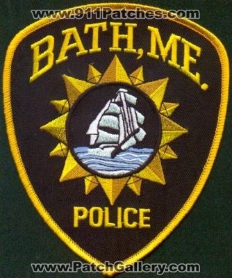 Bath Police
Thanks to EmblemAndPatchSales.com for this scan.
Keywords: maine