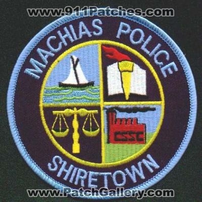 Machias Police
Thanks to EmblemAndPatchSales.com for this scan.
Keywords: maine shiretown