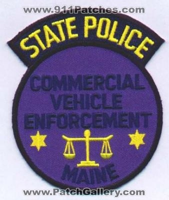 Maine State Police Commercial Vehicle Enforcement
Thanks to EmblemAndPatchSales.com for this scan.
