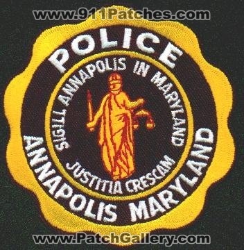 Annapolis Police
Thanks to EmblemAndPatchSales.com for this scan.
Keywords: maryland
