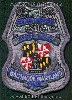 Baltimore Police Officer
Thanks to EmblemAndPatchSales.com for this scan.
Keywords: maryland
