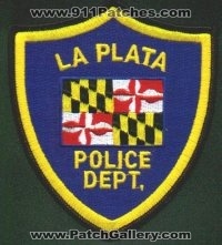 La Plata Police Dept
Thanks to EmblemAndPatchSales.com for this scan.
Keywords: maryland department laplata