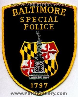 Baltimore Special Police
Thanks to EmblemAndPatchSales.com for this scan.
Keywords: maryland