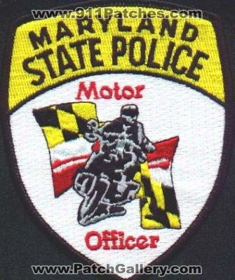 Maryland State Police Motor Officer
Thanks to EmblemAndPatchSales.com for this scan.
