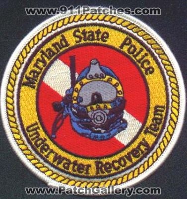 Maryland State Police Underwater Recovery Team
Thanks to EmblemAndPatchSales.com for this scan.
Keywords: dive scuba