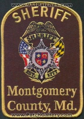 Montgomery County Sheriff
Thanks to EmblemAndPatchSales.com for this scan.
Keywords: maryland