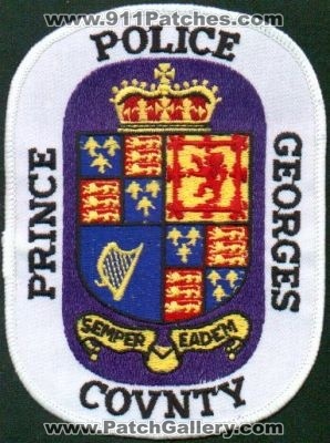 Prince George's County Police
Thanks to EmblemAndPatchSales.com for this scan.
Keywords: maryland georges