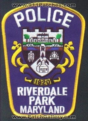 Riverdale Park Police
Thanks to EmblemAndPatchSales.com for this scan.
Keywords: maryland