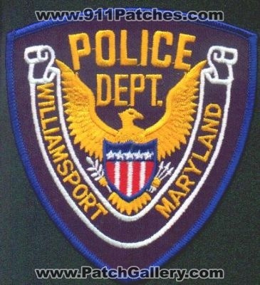 Williamsport Police Dept
Thanks to EmblemAndPatchSales.com for this scan.
Keywords: maryland department