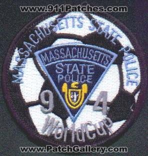 Massachusetts State Police 94 World Cup
Thanks to EmblemAndPatchSales.com for this scan.
Keywords: soccer