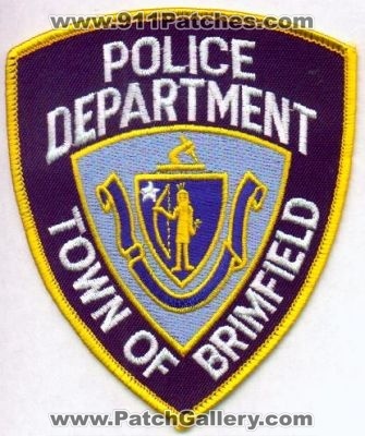 Brimfield Police Department
Thanks to EmblemAndPatchSales.com for this scan.
Keywords: massachusetts town of