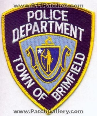 Brimfield Police Department
Thanks to EmblemAndPatchSales.com for this scan.
Keywords: massachusetts town of