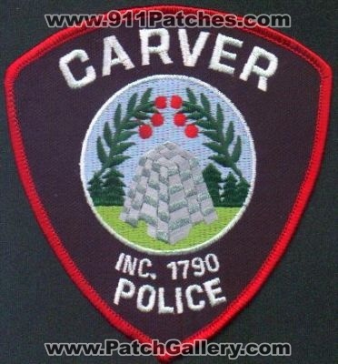 Carver Police
Thanks to EmblemAndPatchSales.com for this scan.
Keywords: massachusetts
