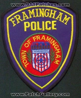 Framingham Police
Thanks to EmblemAndPatchSales.com for this scan.
Keywords: massachusetts town of