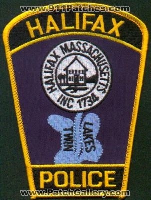 Halifax Police
Thanks to EmblemAndPatchSales.com for this scan.
Keywords: massachusetts