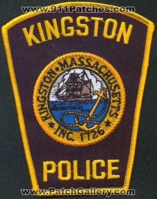 Kingston Police
Thanks to EmblemAndPatchSales.com for this scan.
Keywords: massachusetts
