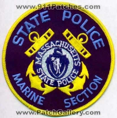 Massachusetts State Police Marine Section
Thanks to EmblemAndPatchSales.com for this scan.
