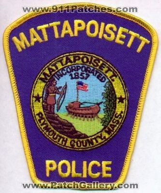 Mattapoisett Police
Thanks to EmblemAndPatchSales.com for this scan.
Keywords: massachusetts