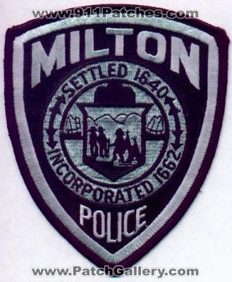 Milton Police
Thanks to EmblemAndPatchSales.com for this scan.
Keywords: massachusetts