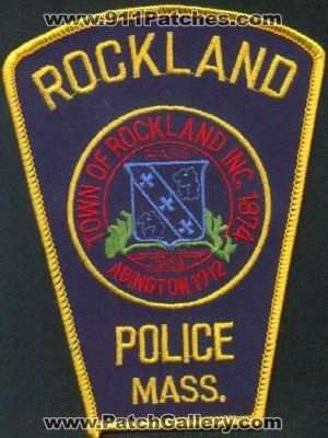 Rockland Police
Thanks to EmblemAndPatchSales.com for this scan.
Keywords: massachusetts