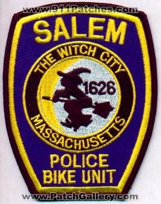 Salem Police Bike Unit
Thanks to EmblemAndPatchSales.com for this scan.
Keywords: massachusetts
