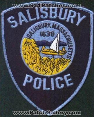 Salisbury Police
Thanks to EmblemAndPatchSales.com for this scan.
Keywords: massachusetts