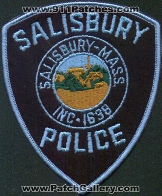 Salisbury Police
Thanks to EmblemAndPatchSales.com for this scan.
Keywords: massachusetts