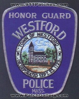Westford Police Honor Guard
Thanks to EmblemAndPatchSales.com for this scan.
Keywords: massachusetts town of