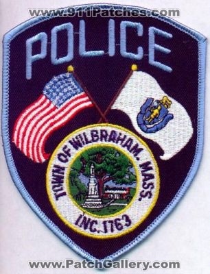 Wilbraham Police
Thanks to EmblemAndPatchSales.com for this scan.
Keywords: massachusetts town of