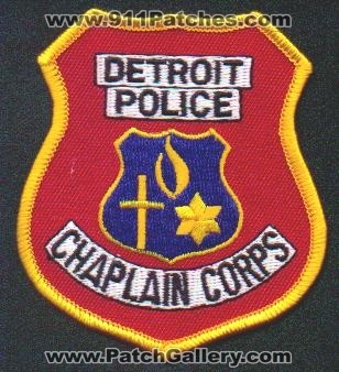 Detroit Police Chaplain Corps
Thanks to EmblemAndPatchSales.com for this scan.
Keywords: michigan