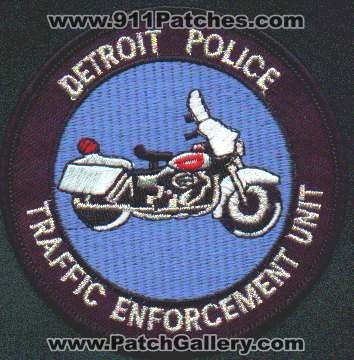 Detroit Police Traffic Enforcement Unit
Thanks to EmblemAndPatchSales.com for this scan.
Keywords: michigan