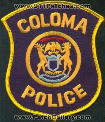 Coloma Police
Thanks to EmblemAndPatchSales.com for this scan.
Keywords: michigan
