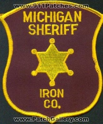 Iron County Sheriff
Thanks to EmblemAndPatchSales.com for this scan.
Keywords: michigan