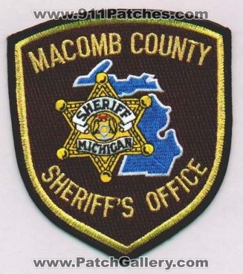 Macomb County Sheriff's Office
Thanks to EmblemAndPatchSales.com for this scan.
Keywords: michigan sheriffs