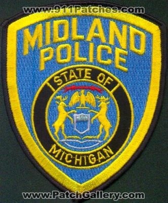 Midland Police
Thanks to EmblemAndPatchSales.com for this scan.
Keywords: michigan