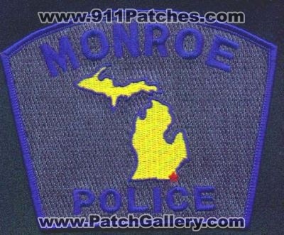 Monroe Police
Thanks to EmblemAndPatchSales.com for this scan.
Keywords: michigan
