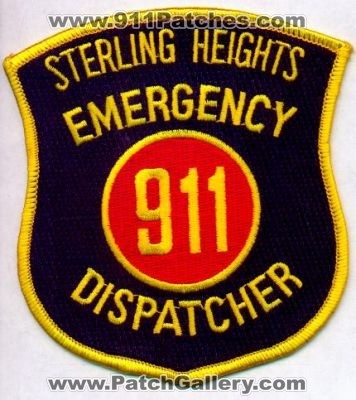 Sterling Heights Police Emergency Dispatcher 911
Thanks to EmblemAndPatchSales.com for this scan.
Keywords: michigan