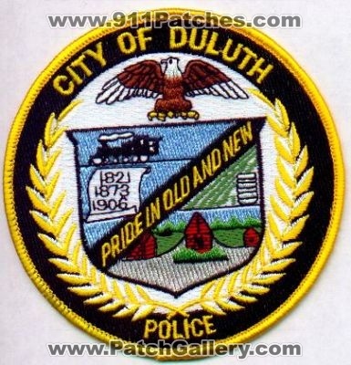 Duluth Police
Thanks to EmblemAndPatchSales.com for this scan.
Keywords: minnesota city of