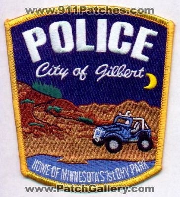 Gilbert Police
Thanks to EmblemAndPatchSales.com for this scan.
Keywords: minnesota city of