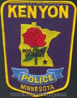 Kenyon Police
Thanks to EmblemAndPatchSales.com for this scan.
Keywords: minnesota