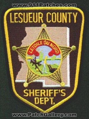 Lesuer County Sheriff's Dept
Thanks to EmblemAndPatchSales.com for this scan.
Keywords: minnesota sheriffs department