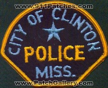 Clinton Police
Thanks to EmblemAndPatchSales.com for this scan.
Keywords: mississippi city of