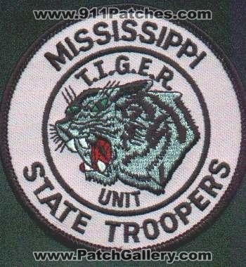 Mississippi State Troopers T.I.G.E.R. Unit
Thanks to EmblemAndPatchSales.com for this scan.
Keywords: police tiger