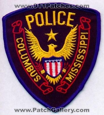 Columbus Police
Thanks to EmblemAndPatchSales.com for this scan.
Keywords: mississippi