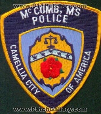 McComb Police
Thanks to EmblemAndPatchSales.com for this scan.
Keywords: mississippi